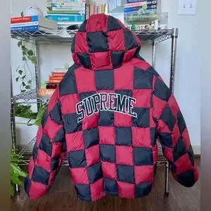 ジャケット・アウター SUPREME 19AW Checkerboard Puffy Jacket Supreme Checkerboard Puffy Jacket (FW19) - $338